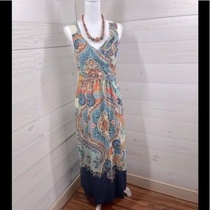 Maeve Anthropologie Paisley Print Maxi Dress 2P FREE SHIP